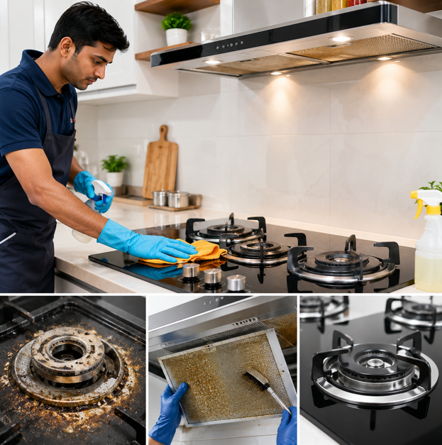 Deep Cleaning Service with Gas Stove