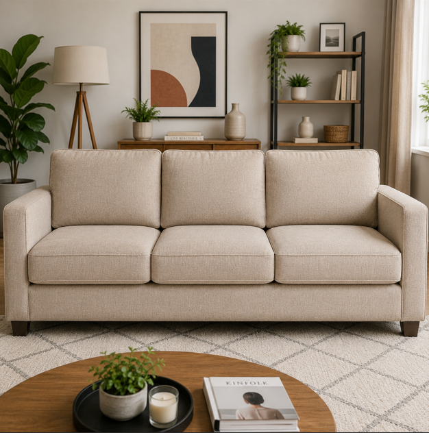 Fabric sofa 3 seats